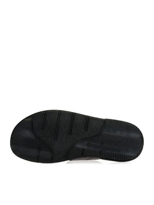 Leder Herrensandalen in Schwarz Farbe