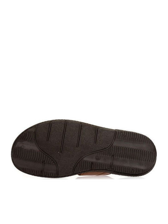 Leder Herrensandalen in Schwarz Farbe