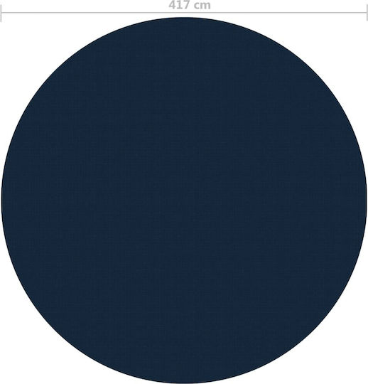 vidaXL Solar Rechteckige Poolabdeckung Poolabdeckung Schwarz/Blau 417 cm aus Polyethylen 417x417cm 1Stück