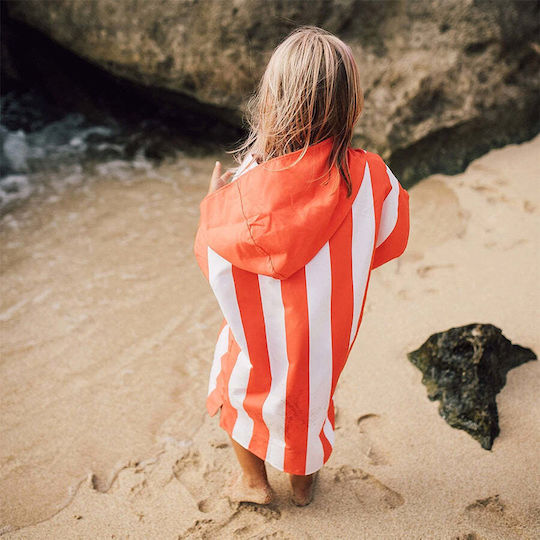 Dock & Bay Mini Kids Beach Poncho Red 56 x 42cm με Θήκη Μεταφοράς