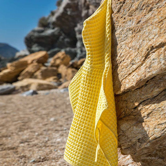 Nima Spicy Kids Beach Poncho Yellow 140 x 70cm