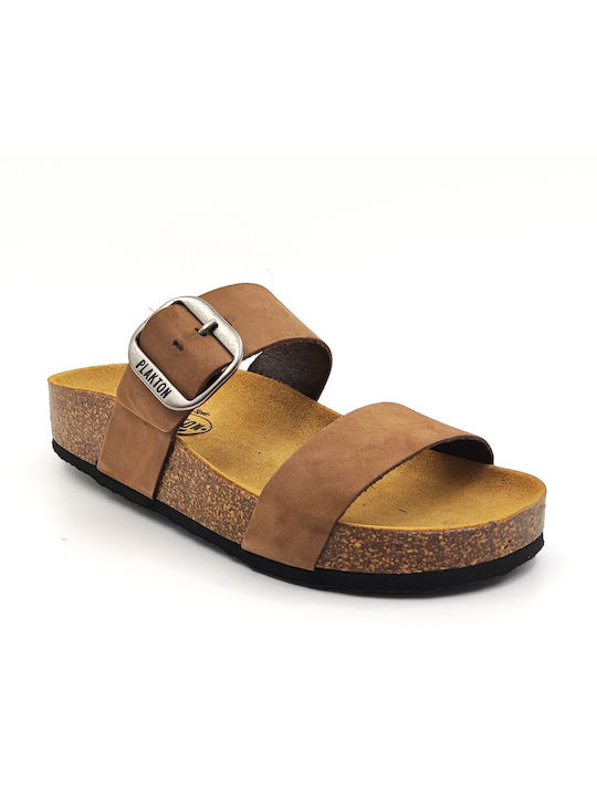 Plakton Anatomic Leather Women's Sandals Nobuck Castagna