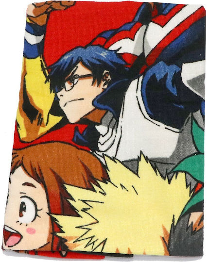 Bones My Hero Academia Παιδική Πετσέτα Θαλάσσης Κόκκινη 140x70εκ.