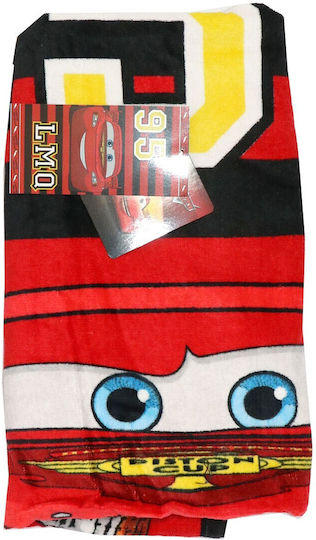 Family Enterprise Παιδική Πετσέτα Θαλάσσης Κόκκινη Disney Cars 140x70εκ.