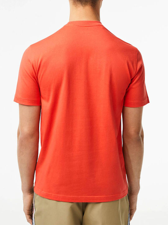 Lacoste Technical Jersey Ανδρικό T-shirt Κοντομάνικο Κόκκινο