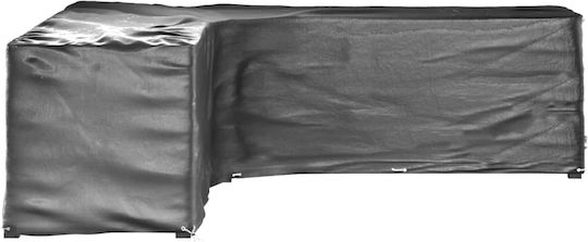 vidaXL Waterproof Couch Protective Cover 300x300x90cm in Black Color 2 Pieces