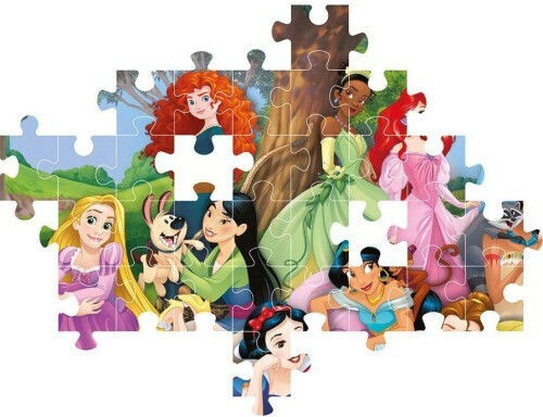 Puzzle pentru Copii Supercolor - Disney Prințese pentru 6+ Ani 104buc Clementoni