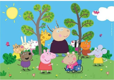 Puzzle pentru Copii Supercolor - Peppa Pig pentru 3++ Ani 24buc Clementoni