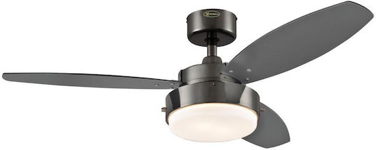 Westinghouse Alloy Ceiling Fan 105cm With Light Black Graphite