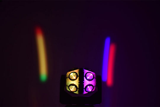 QTX Sound Bewegtes Licht LED DMX mit Roboter-Kopf Orbital RGBW