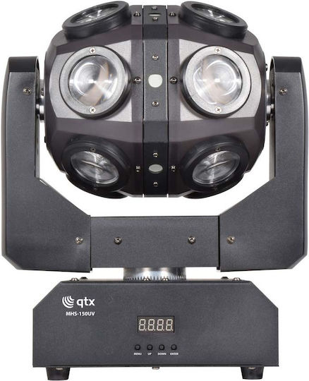 QTX Sound Bewegtes Licht LED DMX mit Roboter-Kopf Orbital RGBW