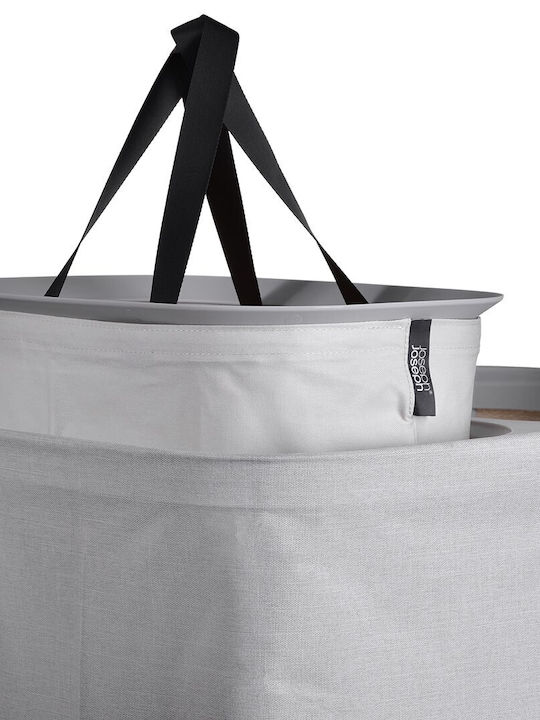 Joseph Joseph Wäschekorb Stoff 90lt mit Deckel 71x39,5x56cm Weiß