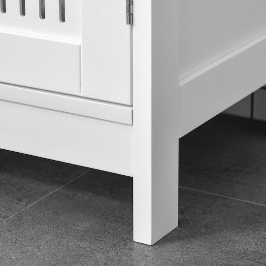 Kleankin Πάγκος χωρίς Νιπτήρα Μ60xΒ30xΥ60cm Λευκός