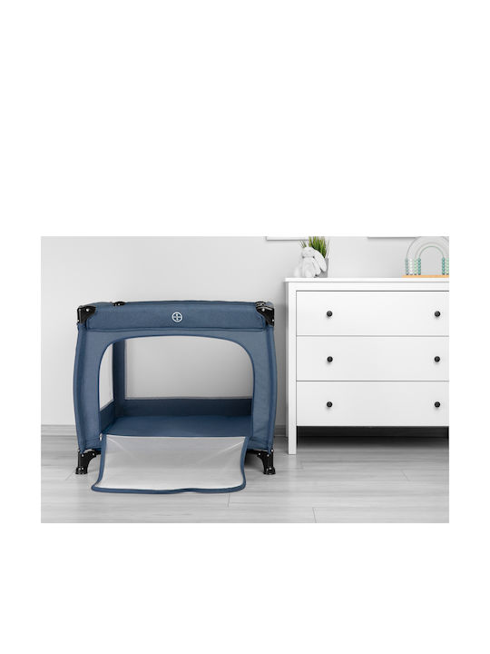 Caretero Quadra Park with Mattress Blue 82x82cm
