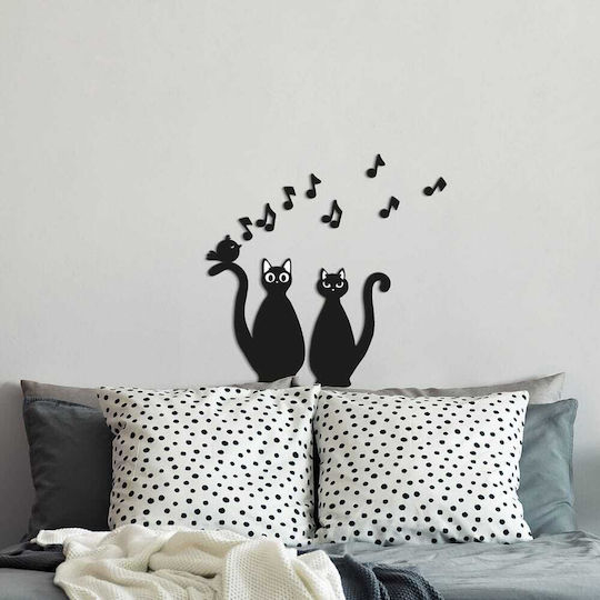Декоративно Стикер Стена Cats Silhouettes 1бр Ango