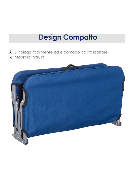 Pawhut Elevated Dog Bed Blue 71x58cm
