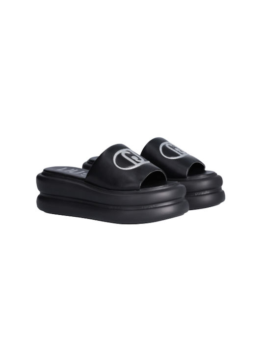 LIU JO ARIA 04 - SLIPPERS FLAT FORM SPREADING BLACK 22222 Women's