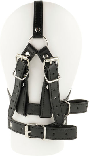 Dream Love Ohmama Open Mouth Head Harness Gag in Black Color