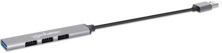 Manhattan USB Hub 4 Ports USB 3.0 with USB-A Connection Silver