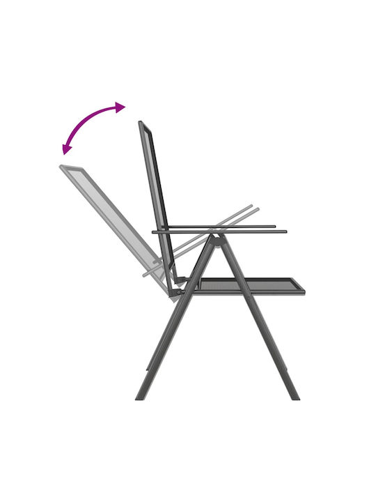 Set Sala De Mese Pentru Exterior 5 Piese Antracit