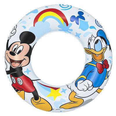 Bestway Kids' Swim Ring Mickey with Diameter 56cm. for 3-6 Years Old White