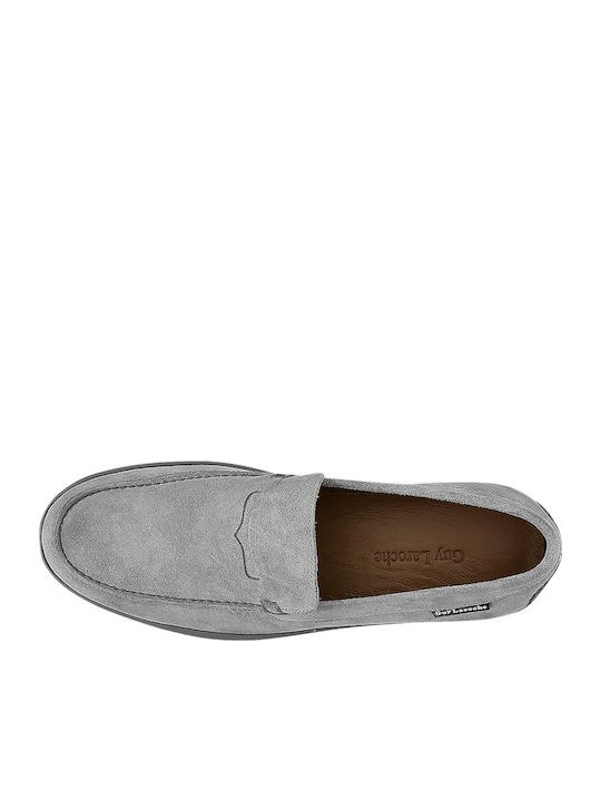 Miebe Men's Suede Loafers Gray