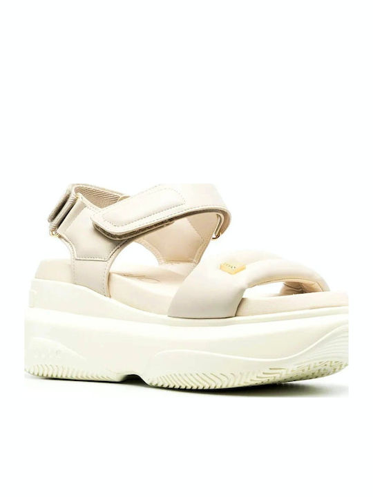 Women's Flat Sandals Beige BA3045EX014 S1858