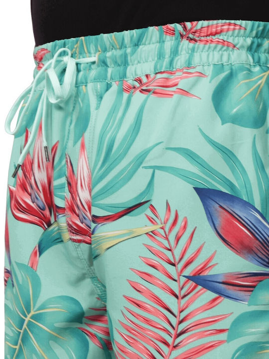 Ανδρικό Μαγιό Σορτς Τιρκουάζ Floral MBS0011510-H363