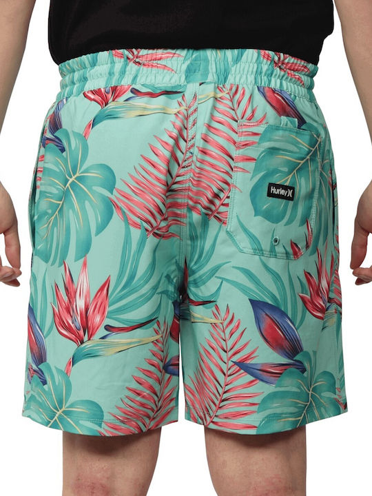 Hurley Men's Swimwear Shorts Turquoise Floral