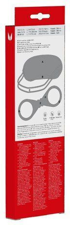 Me You Us Bound To Please BDSM Kit Blindfold Wrist & Ankle Cuffs σε Μαύρο Χρώμα