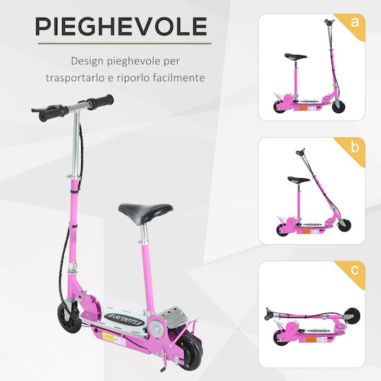 HomCom Electric Children's Scooter in Pink Color with Seat