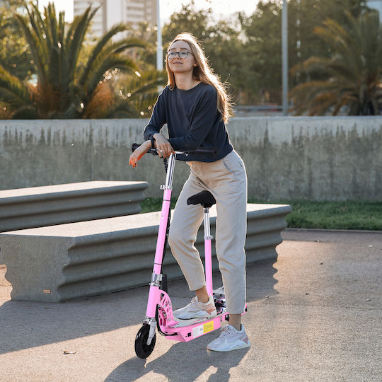 HomCom Electric Children's Scooter in Pink Color with Seat