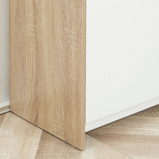 Kleankin Badezimmerschrank B60xT30xH90cm Weiß