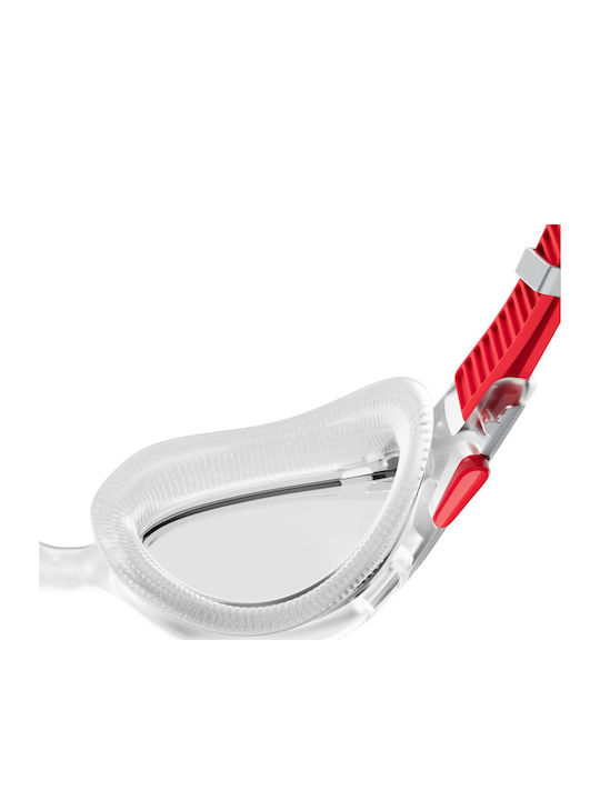 Speedo Swimming Goggles Adults with Anti-fog Lenses Red