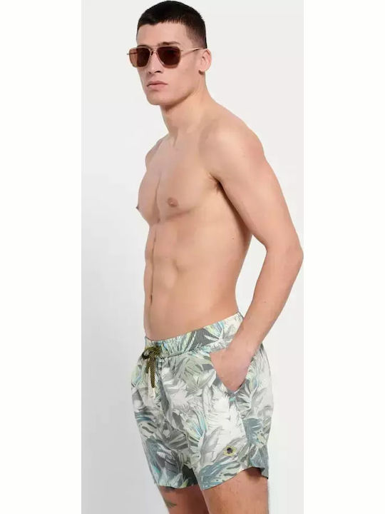 Men's Swimwear Shorts Multicolour with Prints FBM007-016-16-Black
