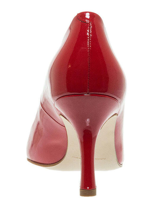 Mourtzi Patent Leather Pointed Toe Red Heels
