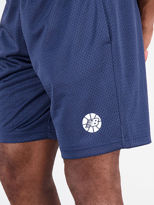 Hoops Fundamentals Αθλητική Ανδρική Βερμούδα Navy Μπλε