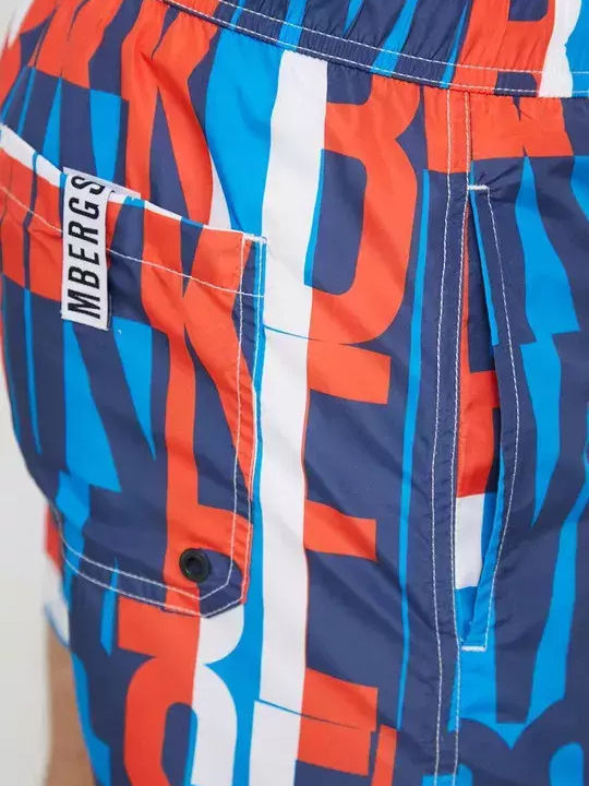 Costum De Baie Bărbați Pantaloni Scurți Multicolori Cu Modele