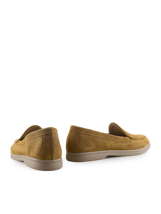 Δερμάτινα Γυναικεία Loafers σε Ταμπά Χρώμα
