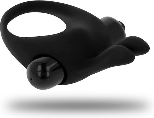 Ohmama Vibrating Cock Ring Schwanz Silikon Schwarz