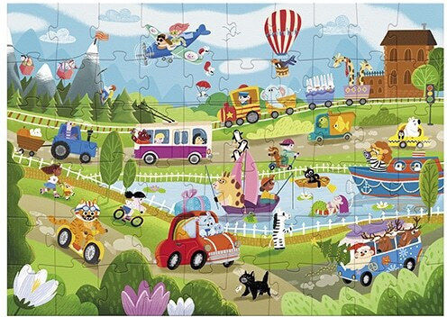 Παιδικό Puzzle Wonderful Transport για 3+ Ετών 60pcs Dodo