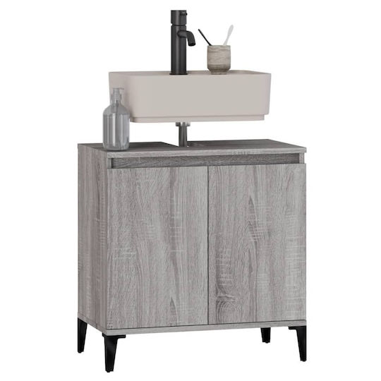 vidaXL Waschtisch ohne Waschbecken L58xB33xH60cm Sonoma