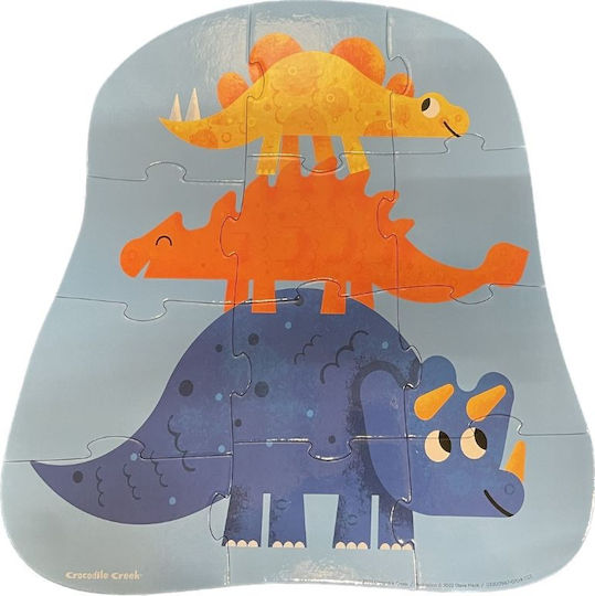 Kids Puzzle Dino Friends for 2+ years+ Years 12pcs Crocodile Creek