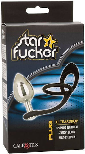 Calexotics Star Fucker XL Teardrop Plug Μαύρο