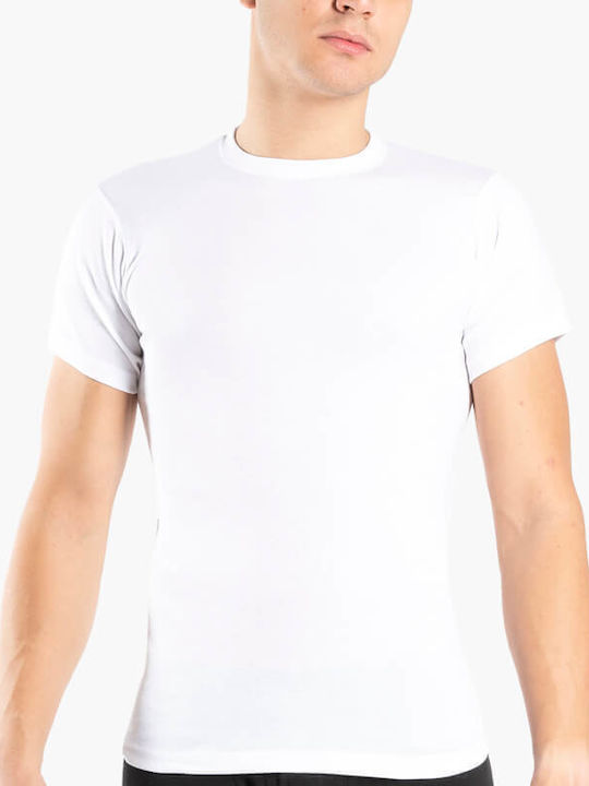 Men's Short Sleeve Undershirt White