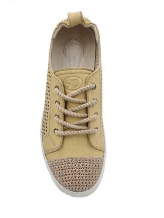 Safe Step KA23828 Women's Leather Anatomical Sneakers In Gelato Color