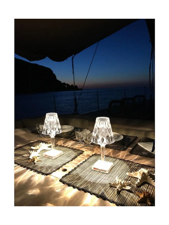 Inlight Διακοσμητικό Φωτιστικό LED Ρυθμιζόμενο Λευκό 12x12x26εκ.