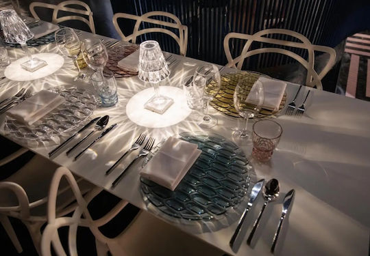 Inlight Διακοσμητικό Φωτιστικό LED Ρυθμιζόμενο Λευκό 12x12x26εκ.