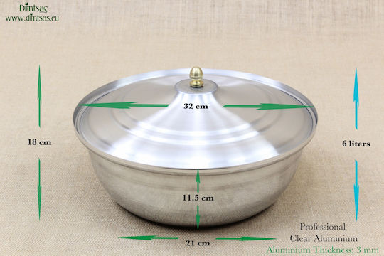 Semi-Druckkocher Aluminium Kapazität 6Es