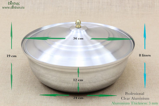 Semi-Druckkocher Aluminium Kapazität 8Es